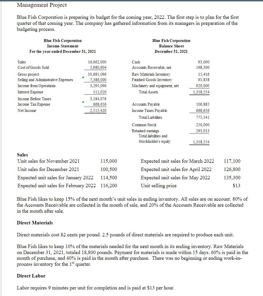 im needing some help making a first quarter schedule for expected cash