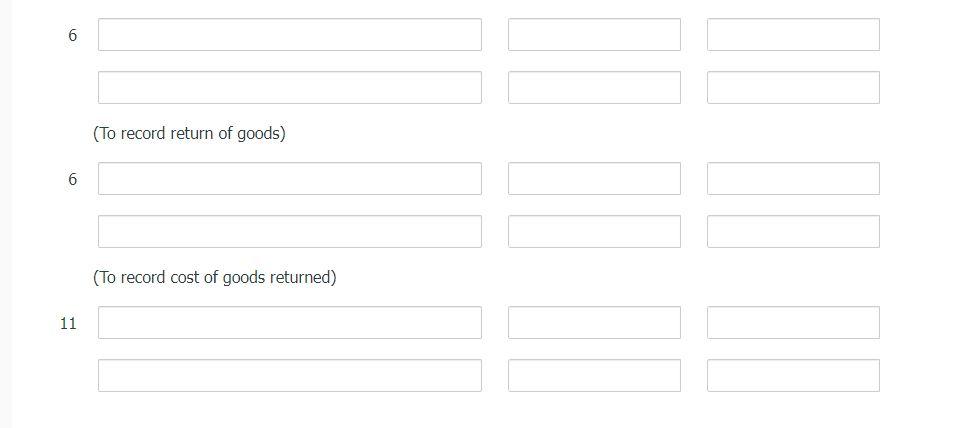 system. (List all debit entries before credit entries. Credit account titles are