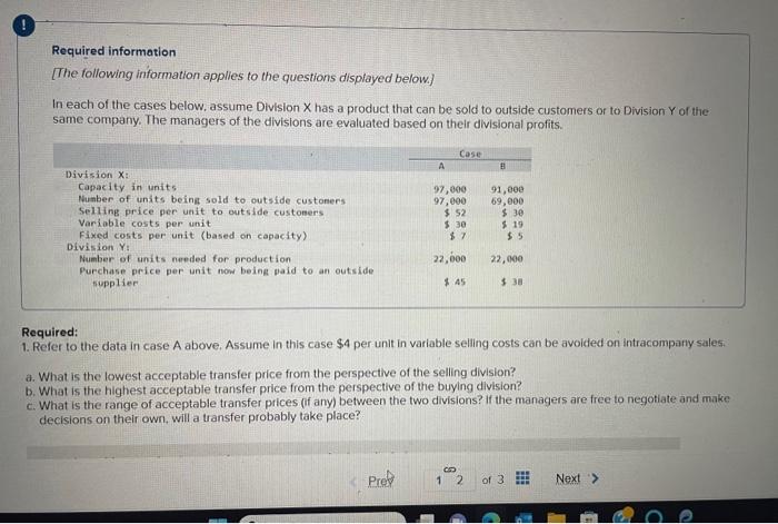  please answer 1 and 2 its a 2 part question Required