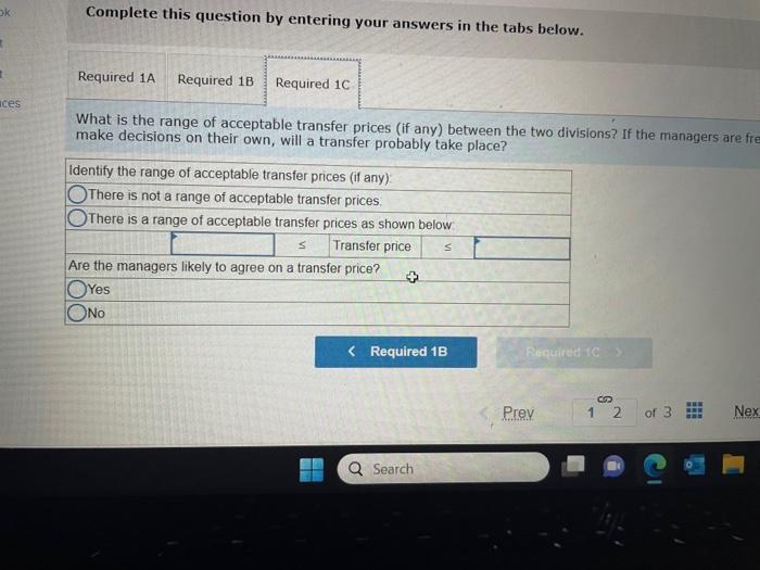 information [The following information applies to the questions displayed below] In each