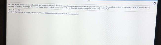 please answer o She was seen it was years. The band