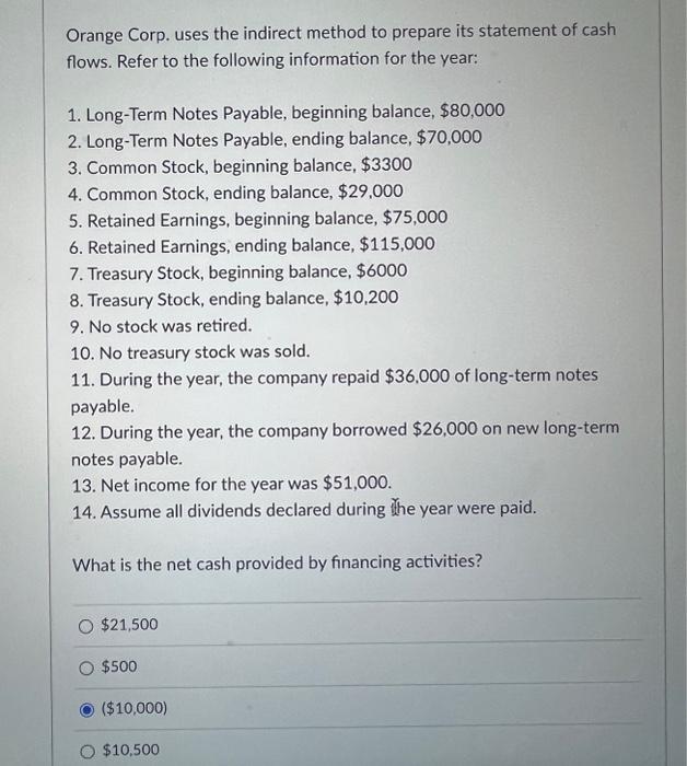 cash flows. Refer to the following income statement: Pear Company Income Statement