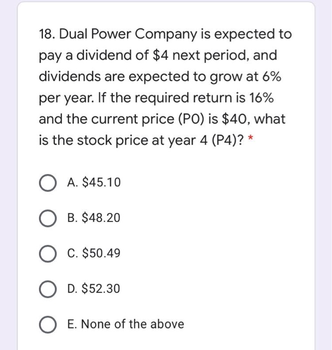 for the next three years and then grow at a constant rate