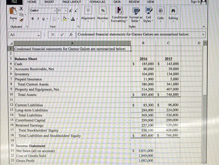 statements for the year ended December 31, 2016. The Controller has asked