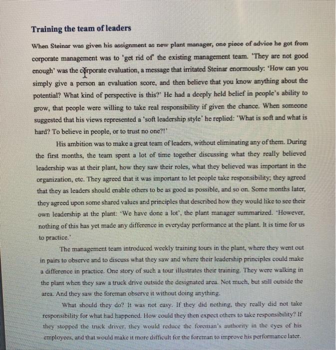 practice I first heard about plant manager Steinar as I, together with