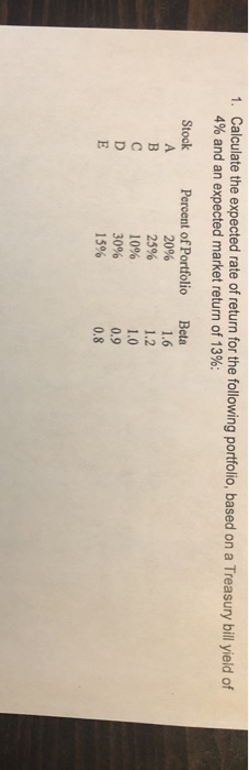  Please show work so I can understand! Calculate the expected rate