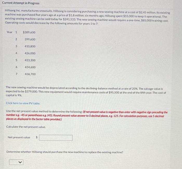 the manufacture of a new product. The machine will cost $173,000, has