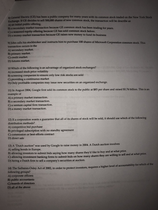 missing cells (18 points with limited partial credit) 1) The primary goal