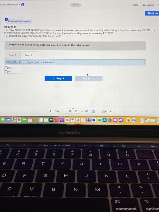 Volume (LO5-4) The following information applies to the questions displayed below! Data