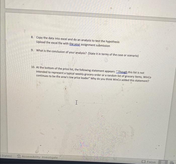 2. Copy the data into cxeel and do an analysis to test