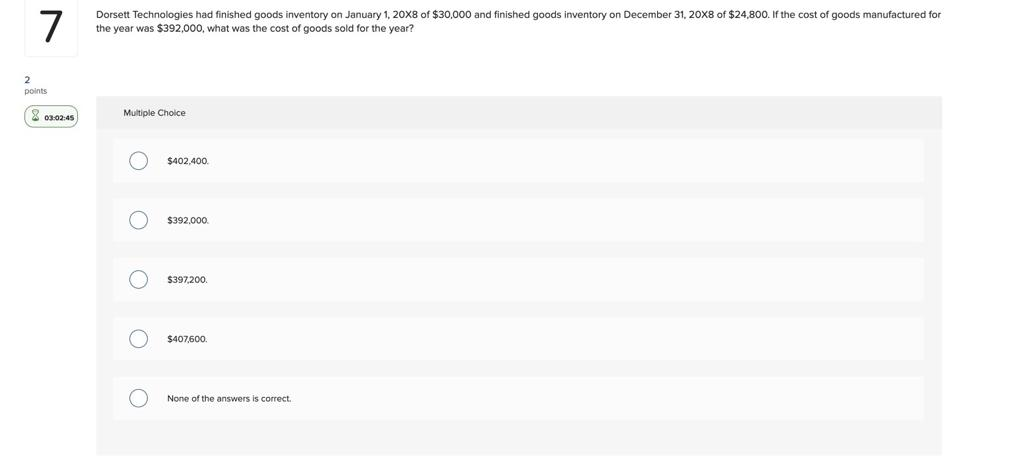 20x8 of $34,800 and Raw materials inventory on December 31, 20x8 of