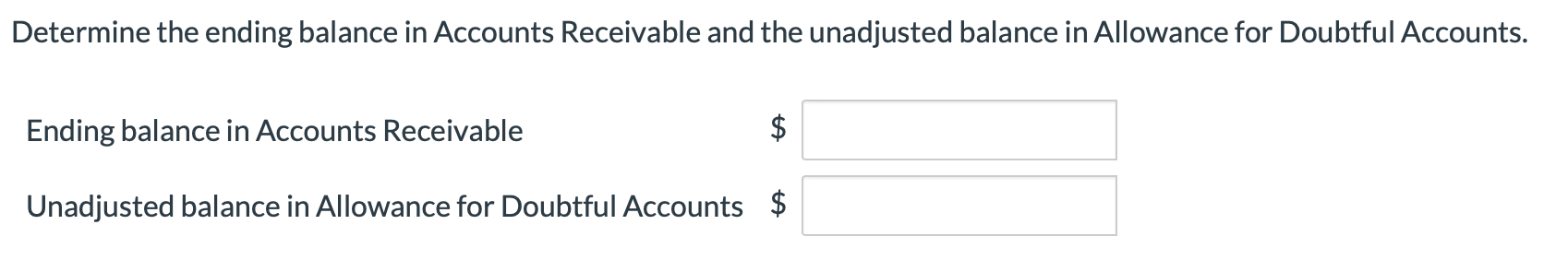 accounts are expected to be 9% of the ending balance in accounts
