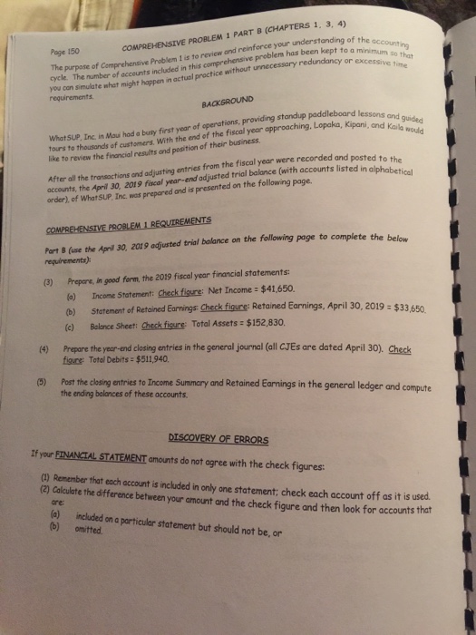 3, 4) Page 149 NAME PROFESSOR'S NAME SECTION SCORE ACC 255 FALL