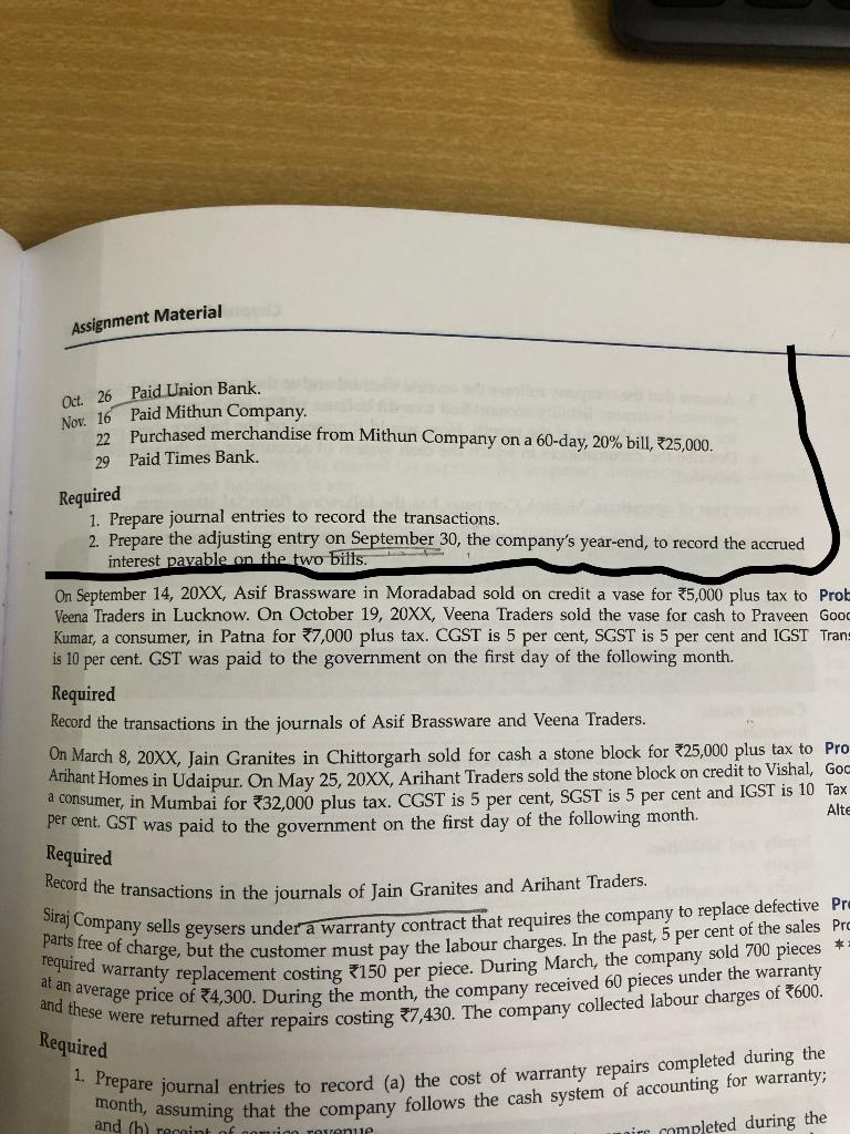 2nd pic. just post the journal entires properly. Farida Company Problem 9.2