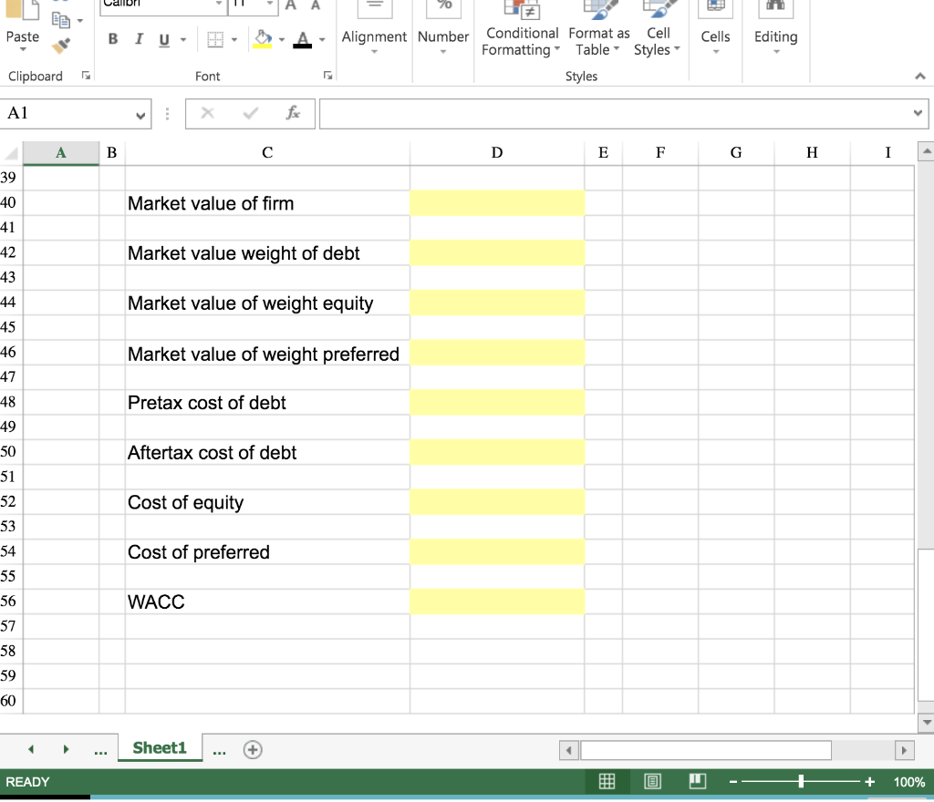 E F G H I Given the following information for Watson Power
