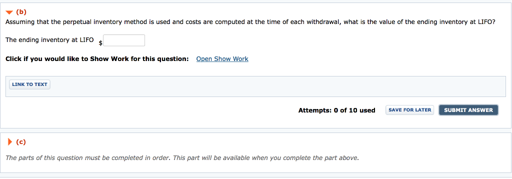 computed at the time of each withdrawal, what is the gross profit