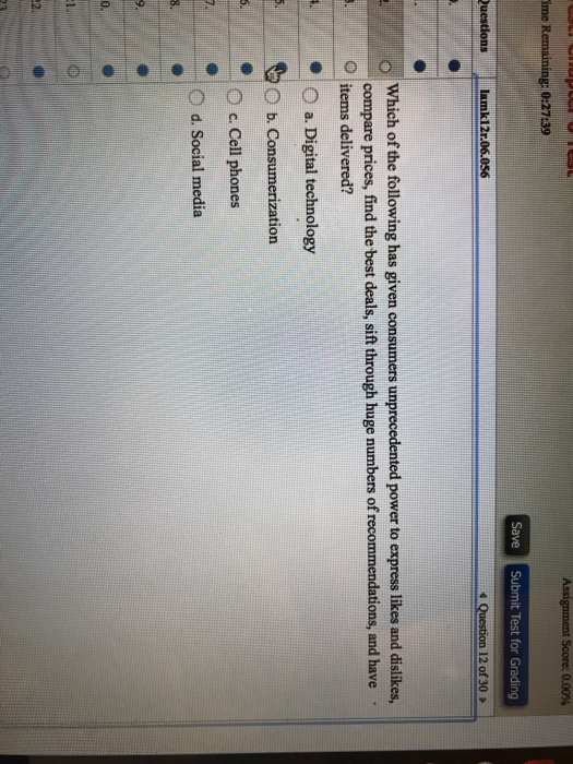  Help me please which one the correct answer? Assignment Score: 0.00%