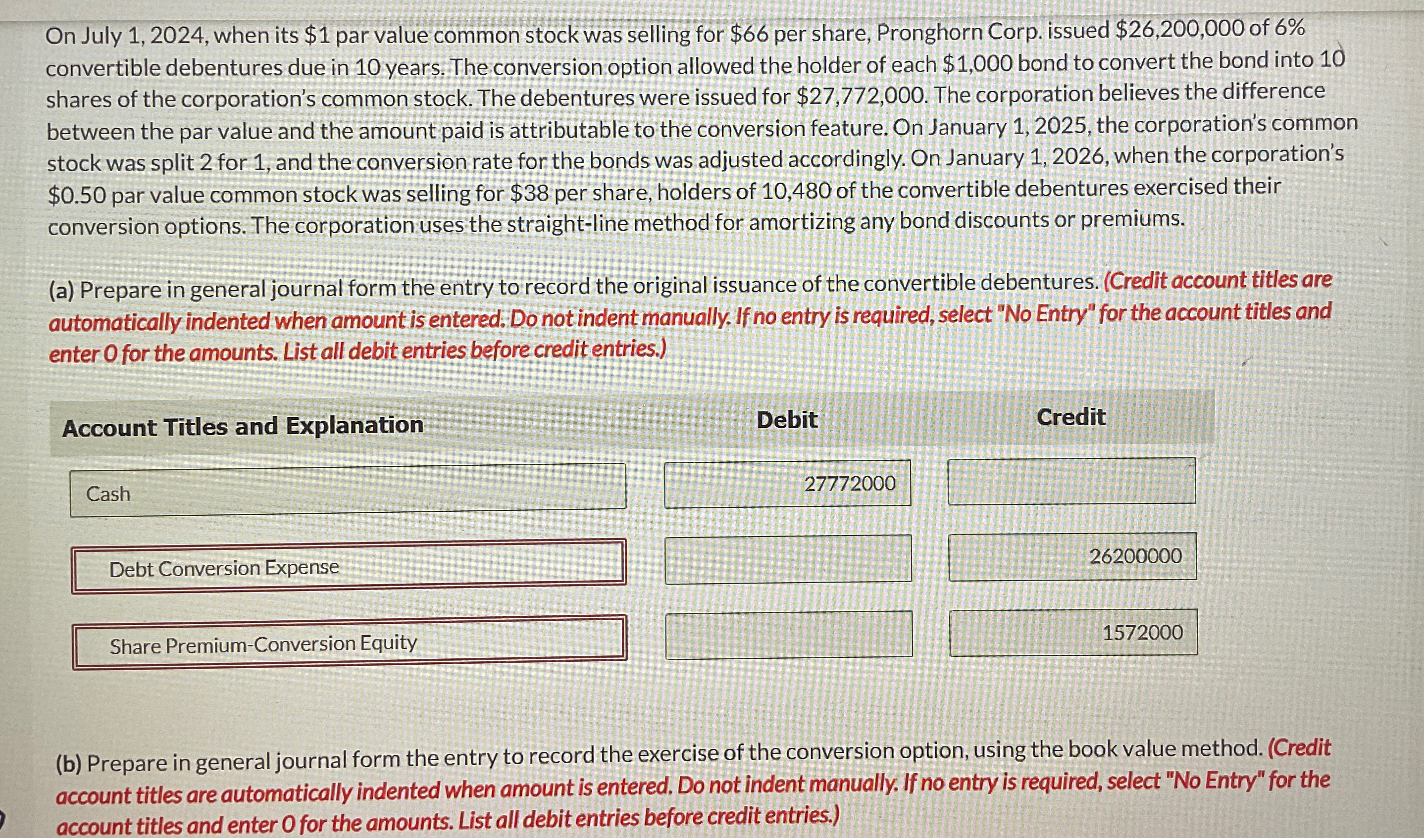  On July 1,2024, when its $1 par value common stock was