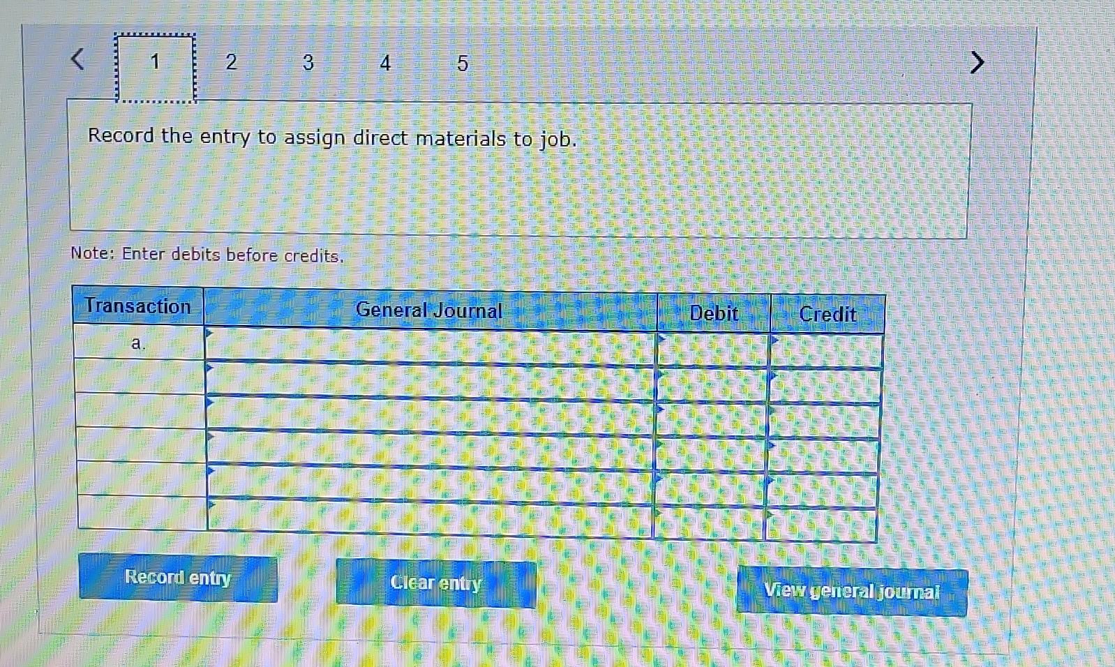 debits before credits. Compute the July 31 balances of the Work in