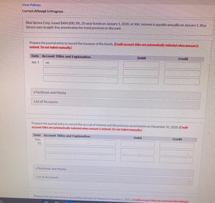  View Policies Current Attempt in Progress Blue Spruce Corp, issued $484,000,8%,