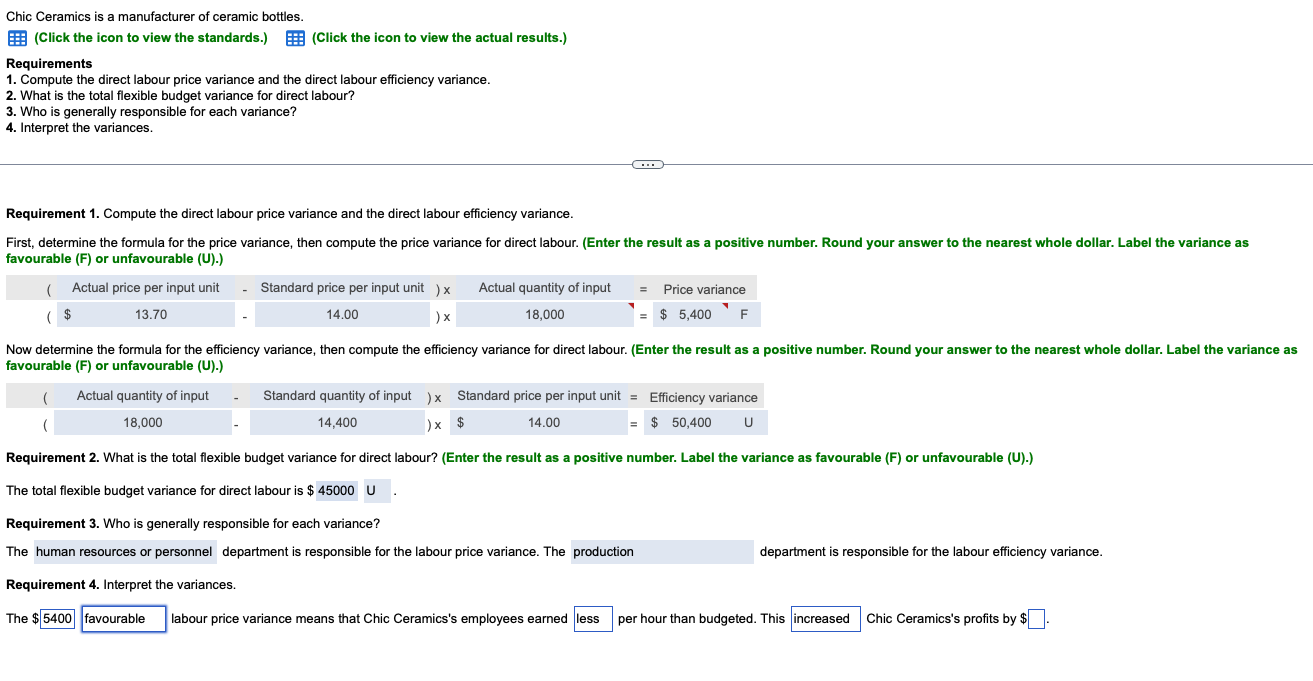  PLEASE HELP ON REQUIREMENT 4, I WILL UPVOTE Chic Ceramics is