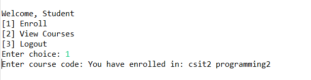 is the code: import java.util.Scanner; class User { String username; String password;