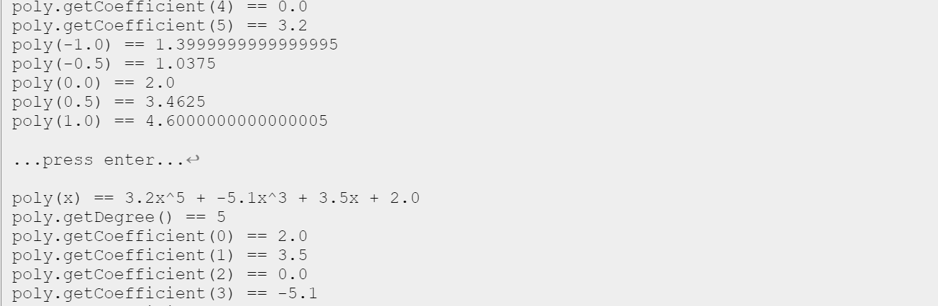 constructor may be suitable.) Details I have provided you with an interface