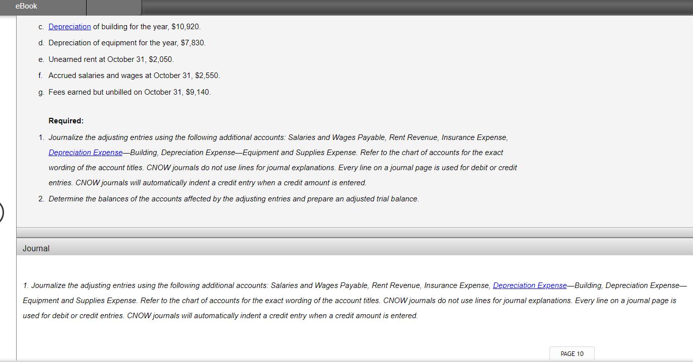 services company owned and operated by Suzanne Emerson. On October 31, 20Y6,