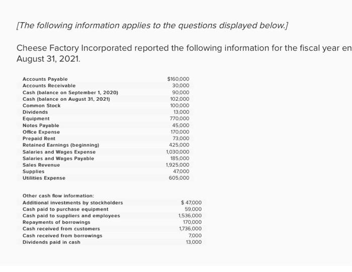 I just need help finding the equation for increase in cash, I