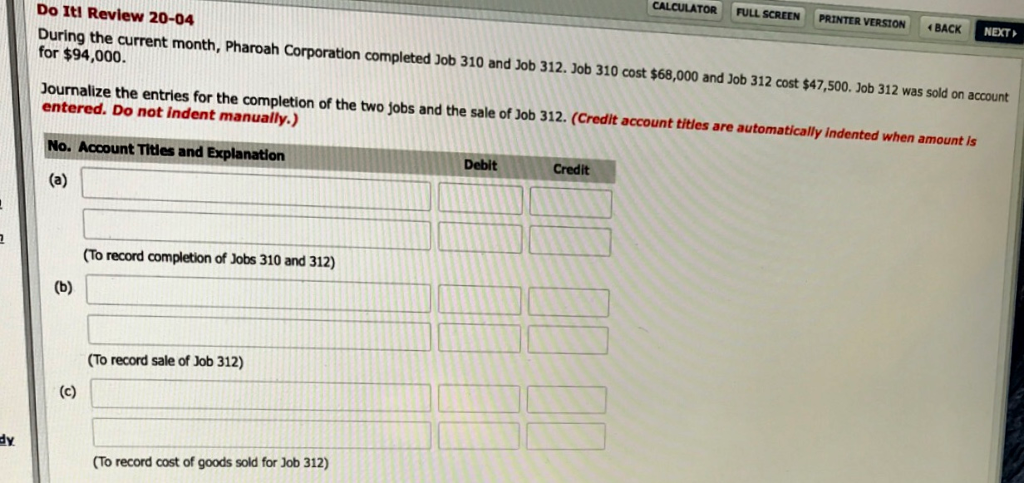  CALCULATOR FULL SCREEN PRINTER VERSION BACK NEXT Do Iti Review 20-04