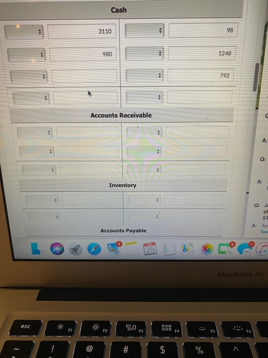 Arnie Co. $1,830, terms 4/10, 1/60 purchases $98. nie Co. for merchandise