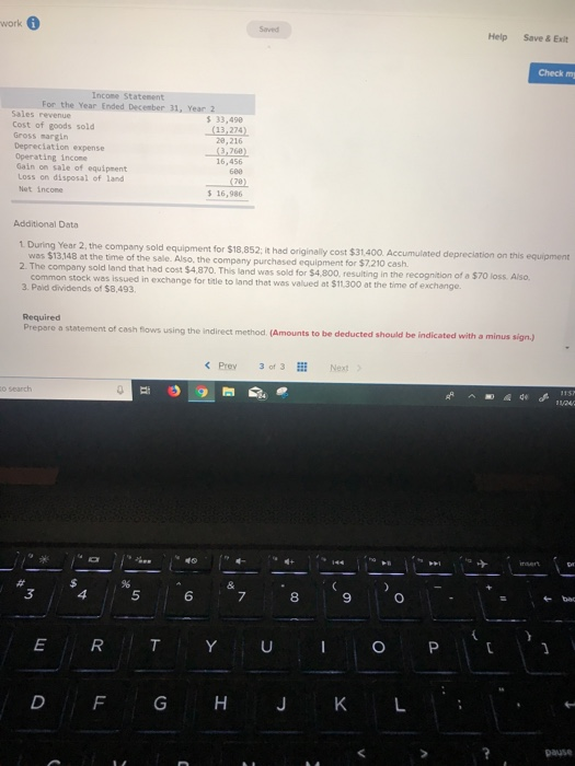 cash flows-Indirect 1, 12-3, 12-4 The comparative balance sheets and income statements