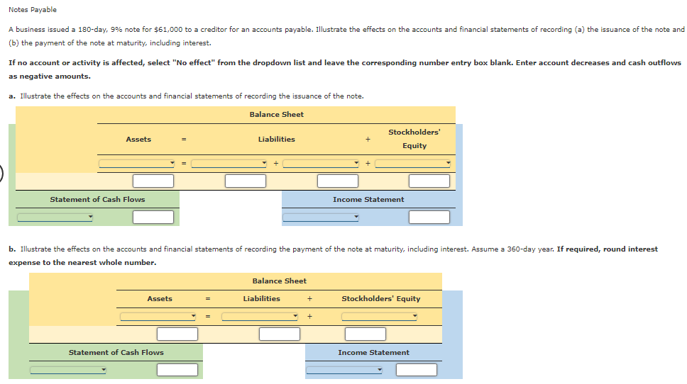  Notes Payable (b) the payment of the note at maturity, including