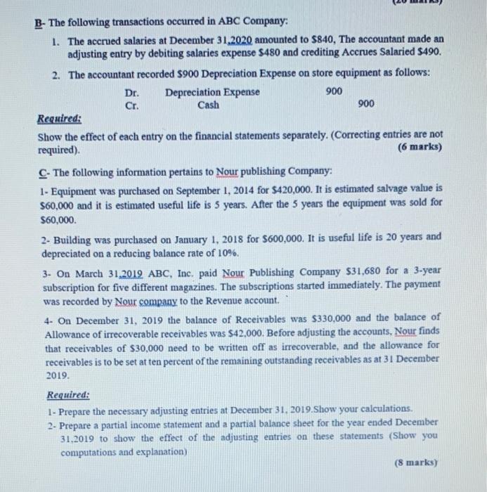 a sole tradet. Below is a trial balance extracted from her books