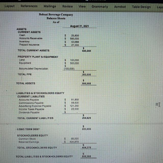 What is needed from this info given below September and October