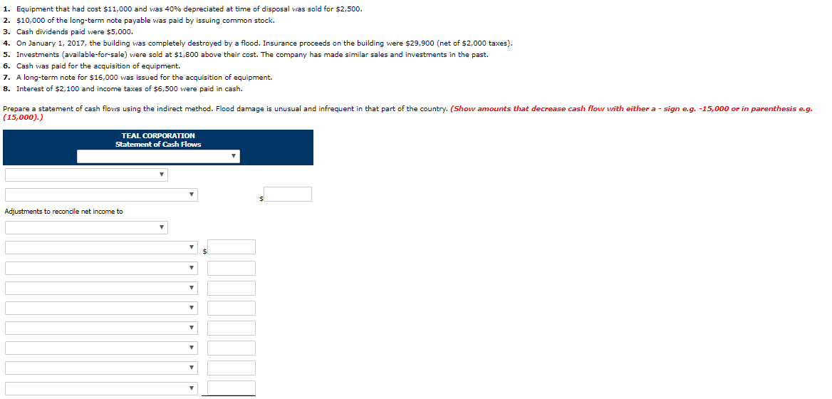 following information. Cash Accounts receivable Inventory Available-for-sale debt investments Buildings Equipment Patents