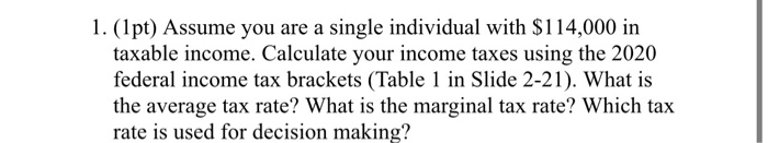  use the chart to solve the question please 1. (1pt) Assume