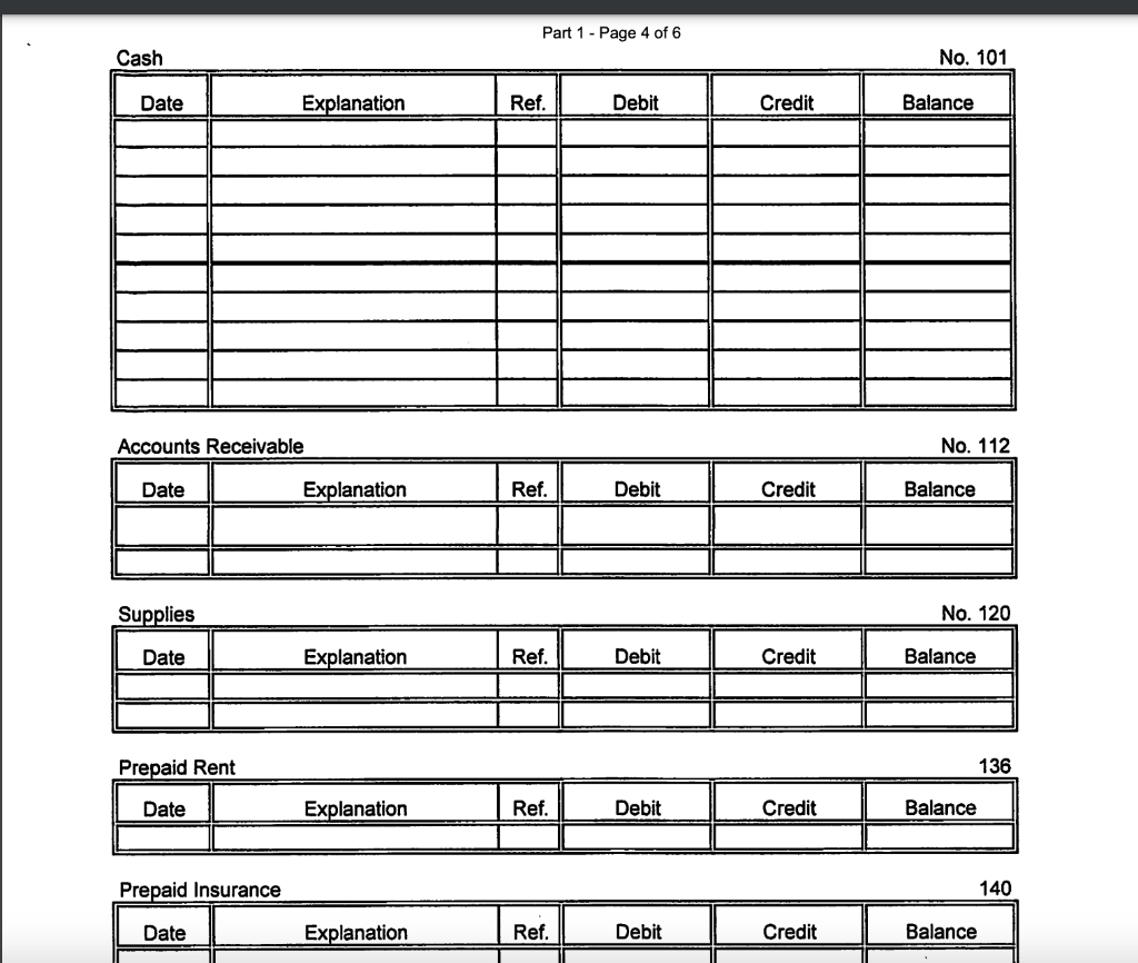Prepare journal entries to record each of the events listed. Provide relevant