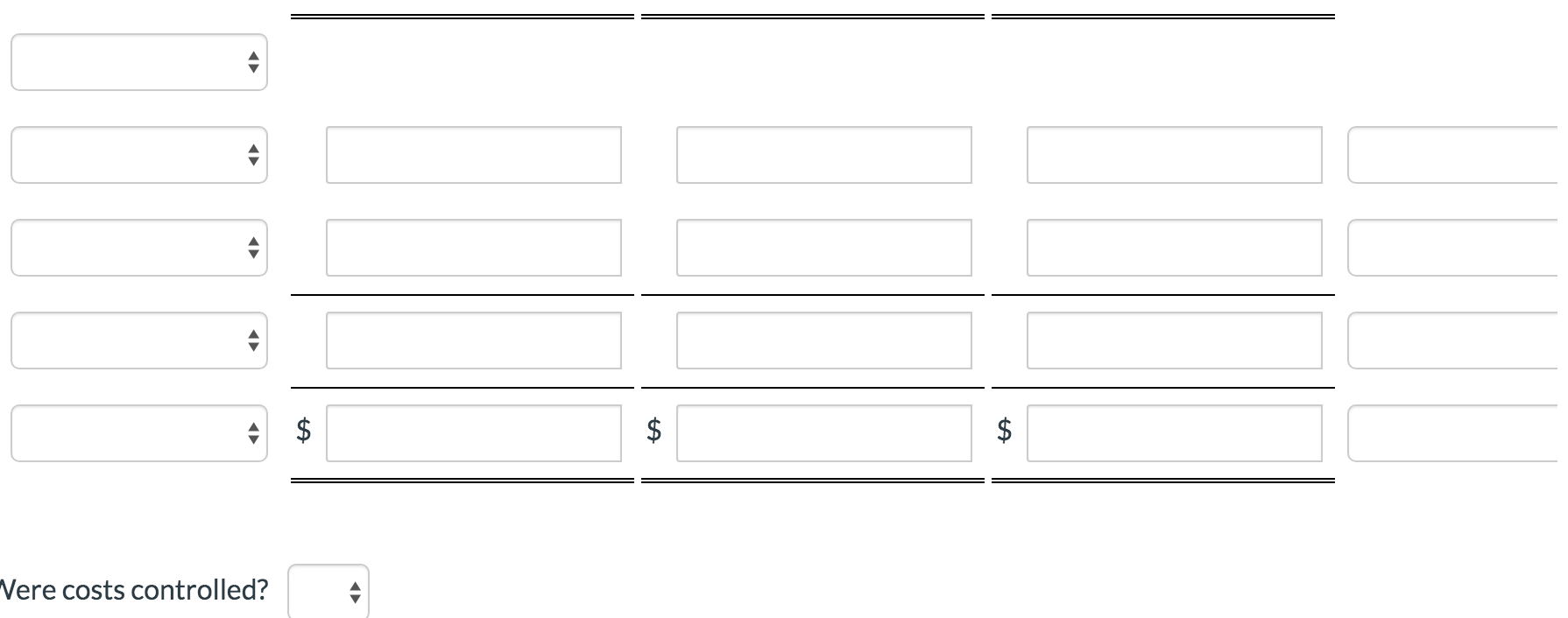 is expected to range from 80,000 to 114,000 units. Budgeted variable manufacturing
