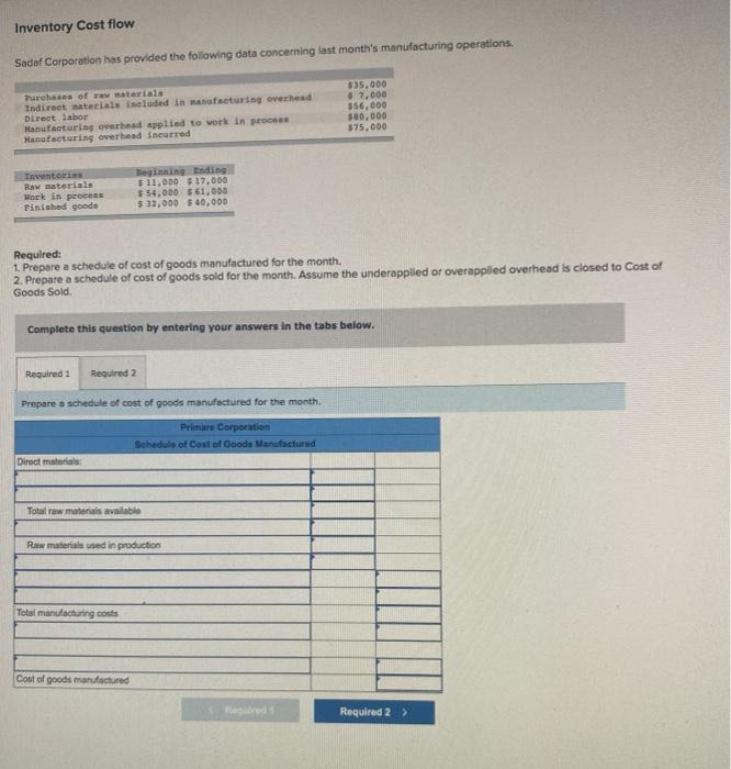  + Storio.com/secured lockdown oble: Test TCA Inventory Cost flow Sadaf Corporation