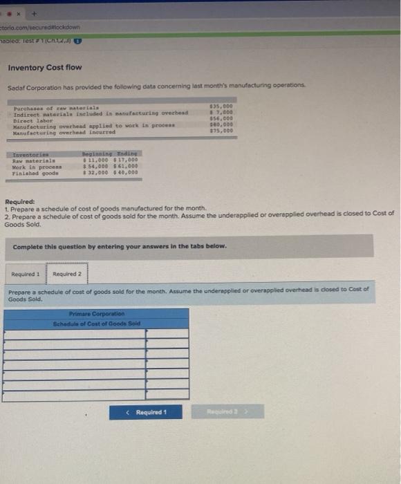 has provided the following data concerning last month's manufacturing operations Parehases of