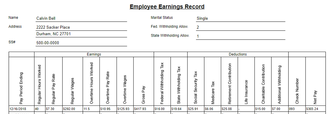 2018 during which he worked) and that Calvin Bell earned the same