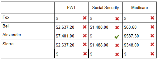 be rounded to two decimal places at each calculation. Payroll Register 12/16/2018