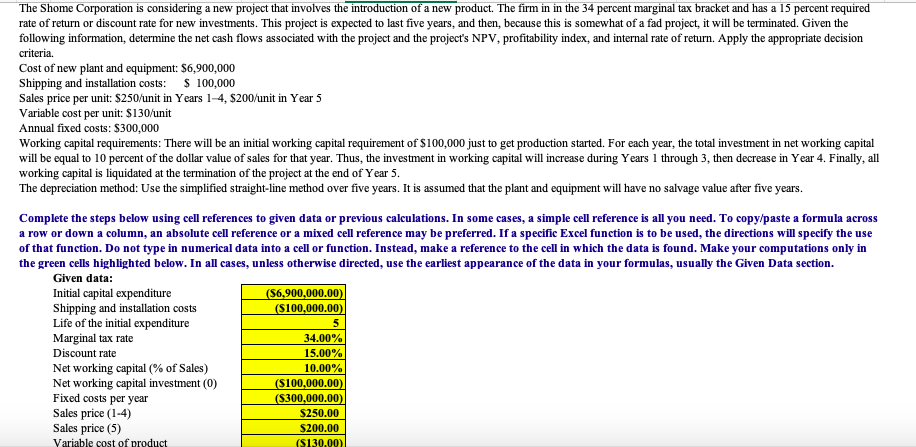 please show how to get answer on each empty green box,