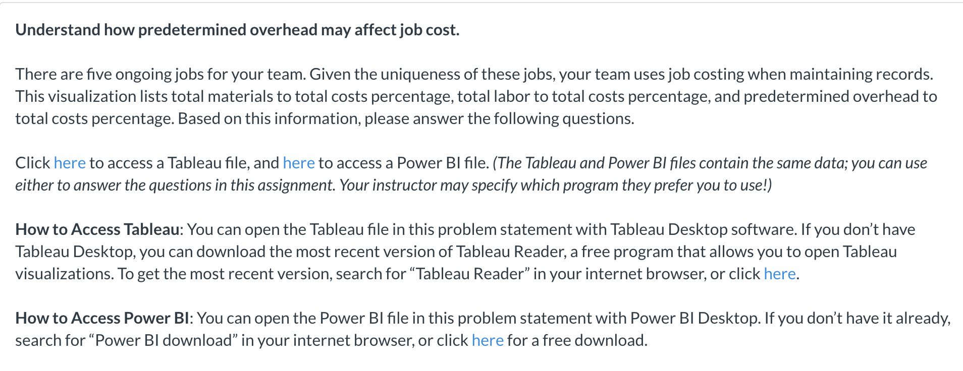  Understand how predetermined overhead may affect job cost. There are five
