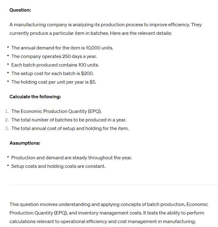  Operation management 