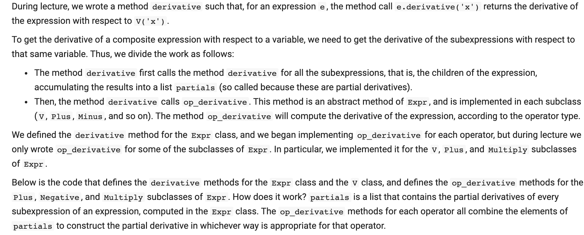 of the expression with respect to a given environment.""" # First, we