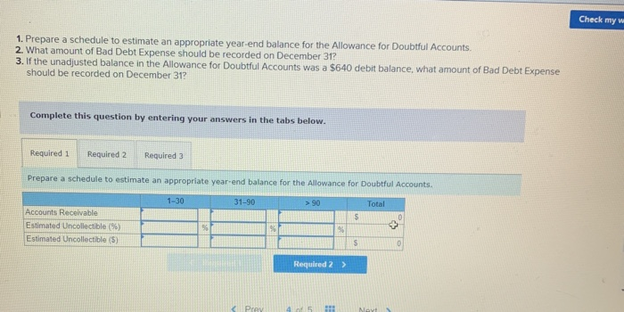 [LO 8-2] Brown Cow Dairy uses the aging approach to estimate Bad