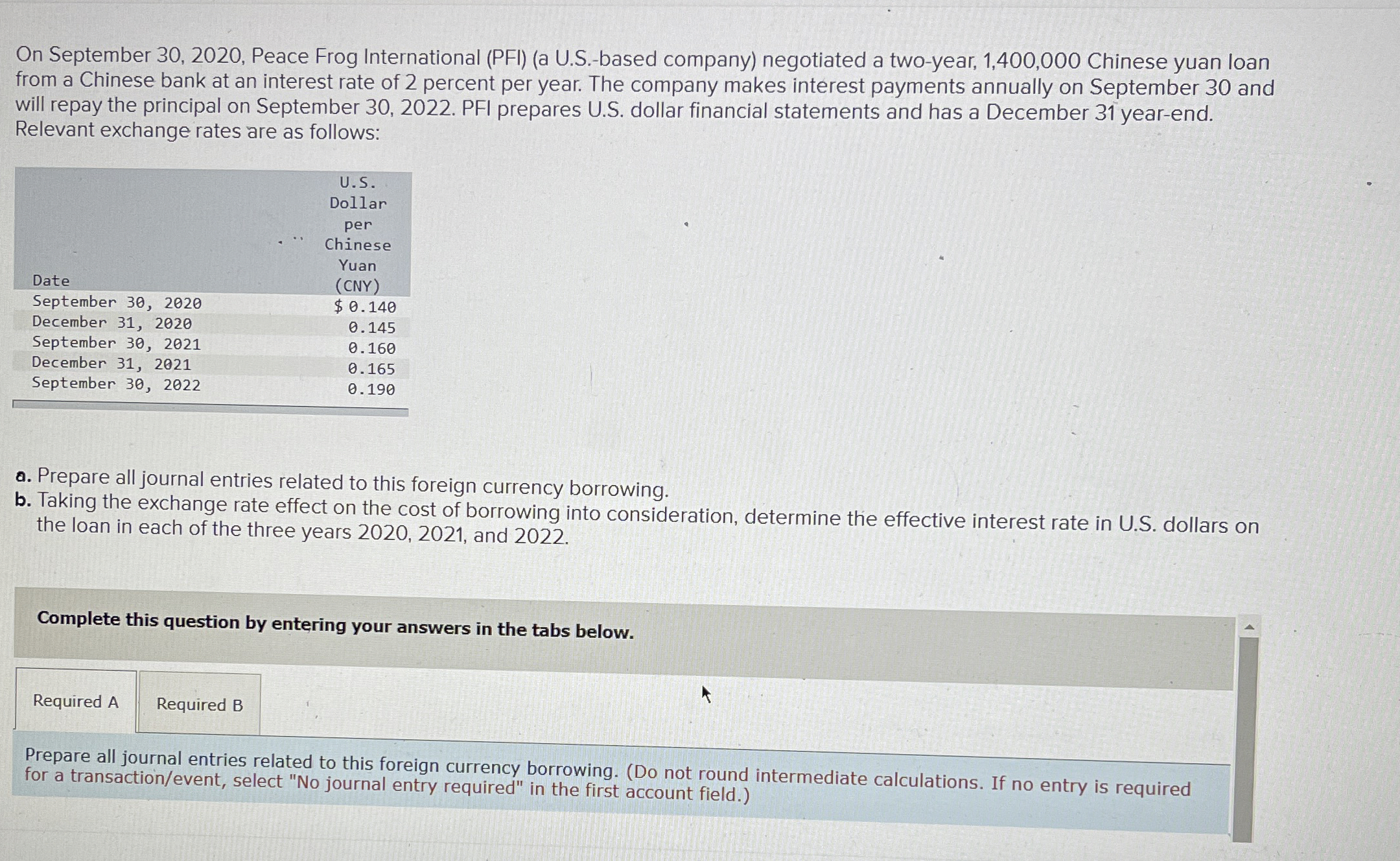  On September 30,2020, Peace Frog International (PFI)(a U.S.-based company) negotiated a