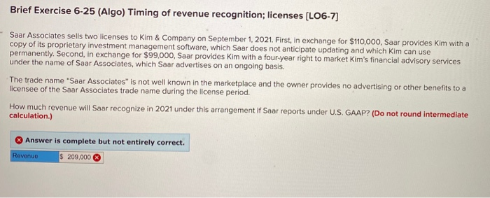  correct the first problem then complete the second problem Brief Exercise